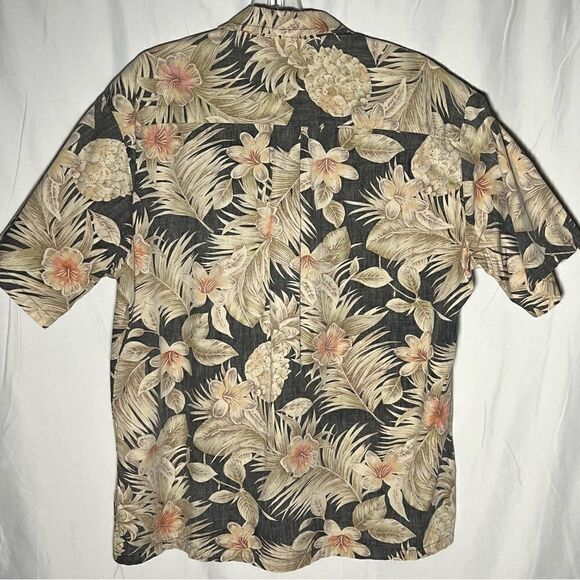 Vintage Cooke Street Hawaiian Reverse Print Floral & Palm Casual Button Shirt L - Picture 7 of 7